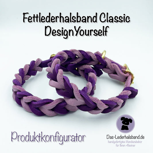 Fettlederhalsband Classic - DesignYourself